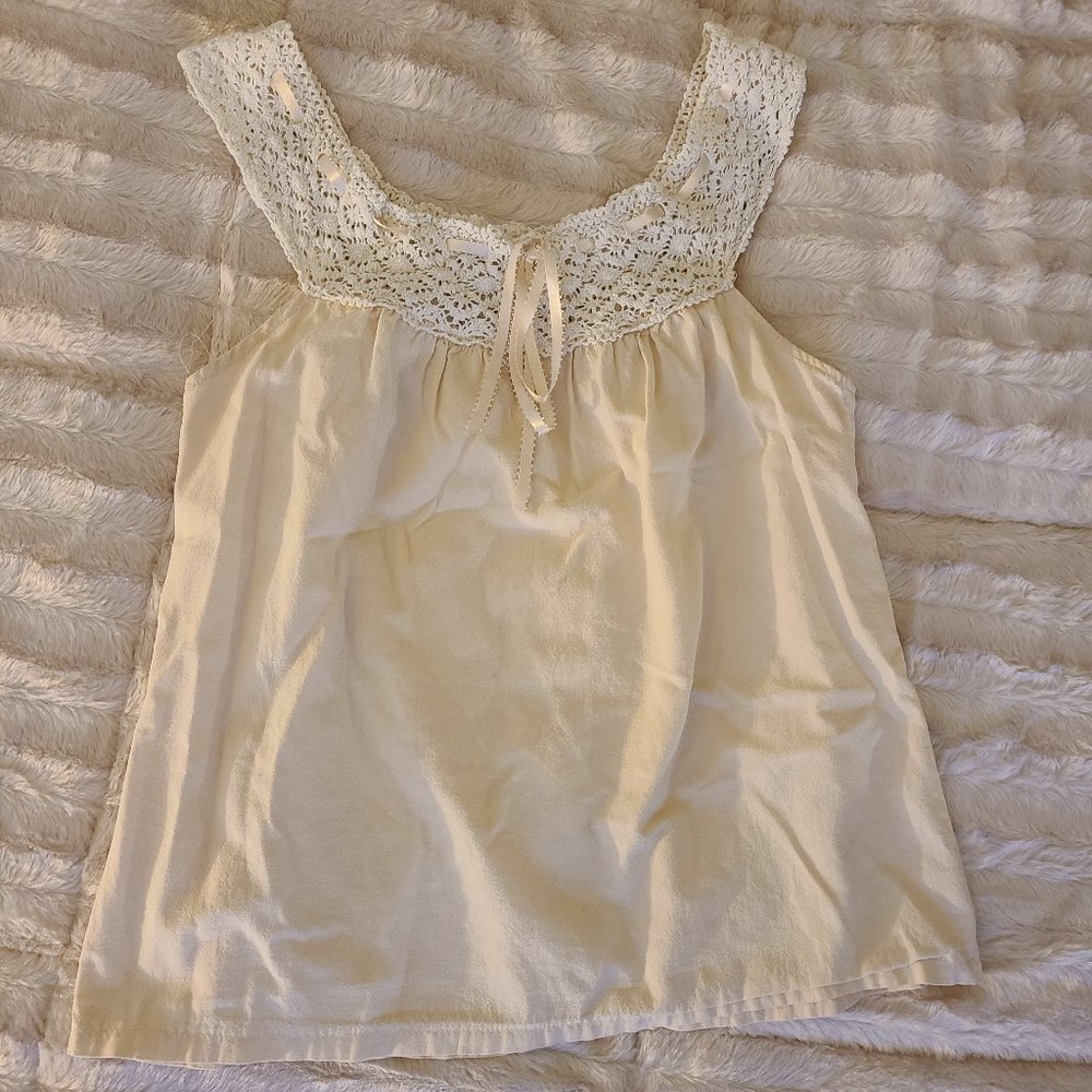 Cream Tank Top from Mexico